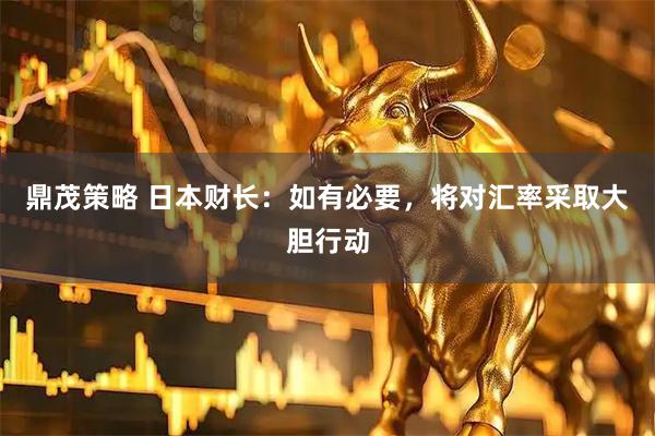 鼎茂策略 日本财长：如有必要，将对汇率采取大胆行动