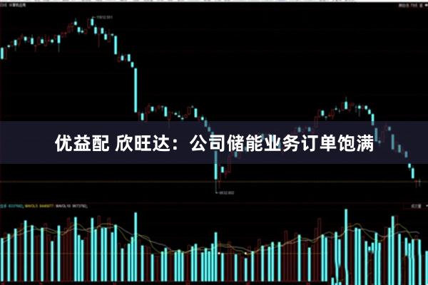 优益配 欣旺达：公司储能业务订单饱满