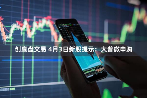创赢盘交易 4月3日新股提示：大普微申购