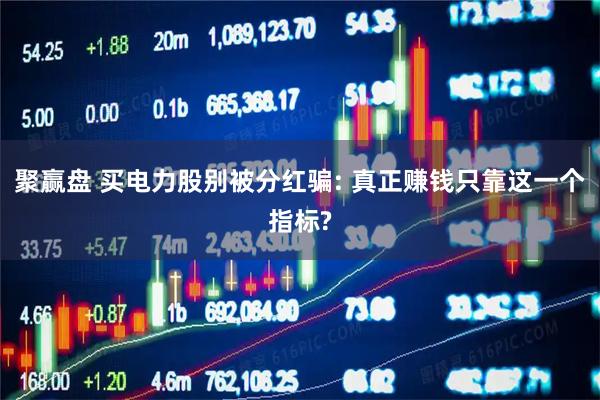 聚赢盘 买电力股别被分红骗: 真正赚钱只靠这一个指标?