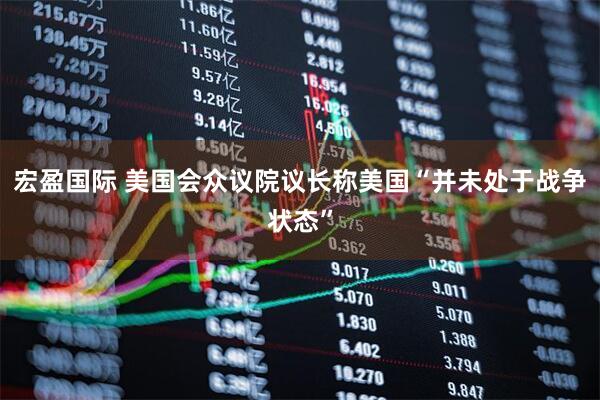 宏盈国际 美国会众议院议长称美国“并未处于战争状态”