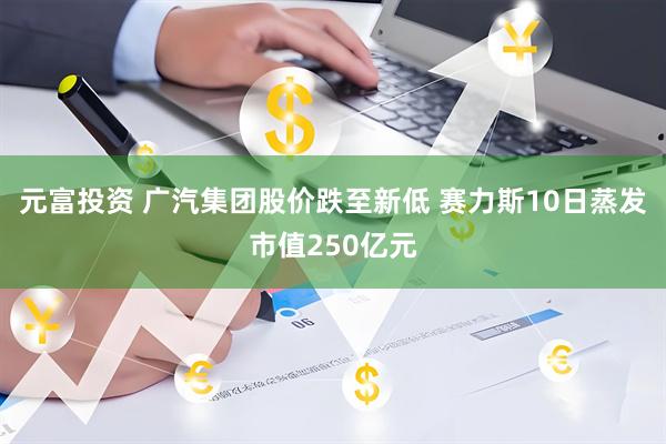 元富投资 广汽集团股价跌至新低 赛力斯10日蒸发市值250亿元